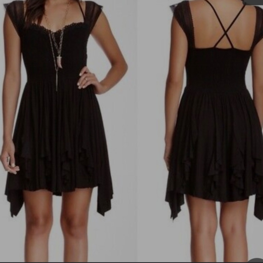 Free People Miss Mini Dress Black Size XS - Picture 4 of 11